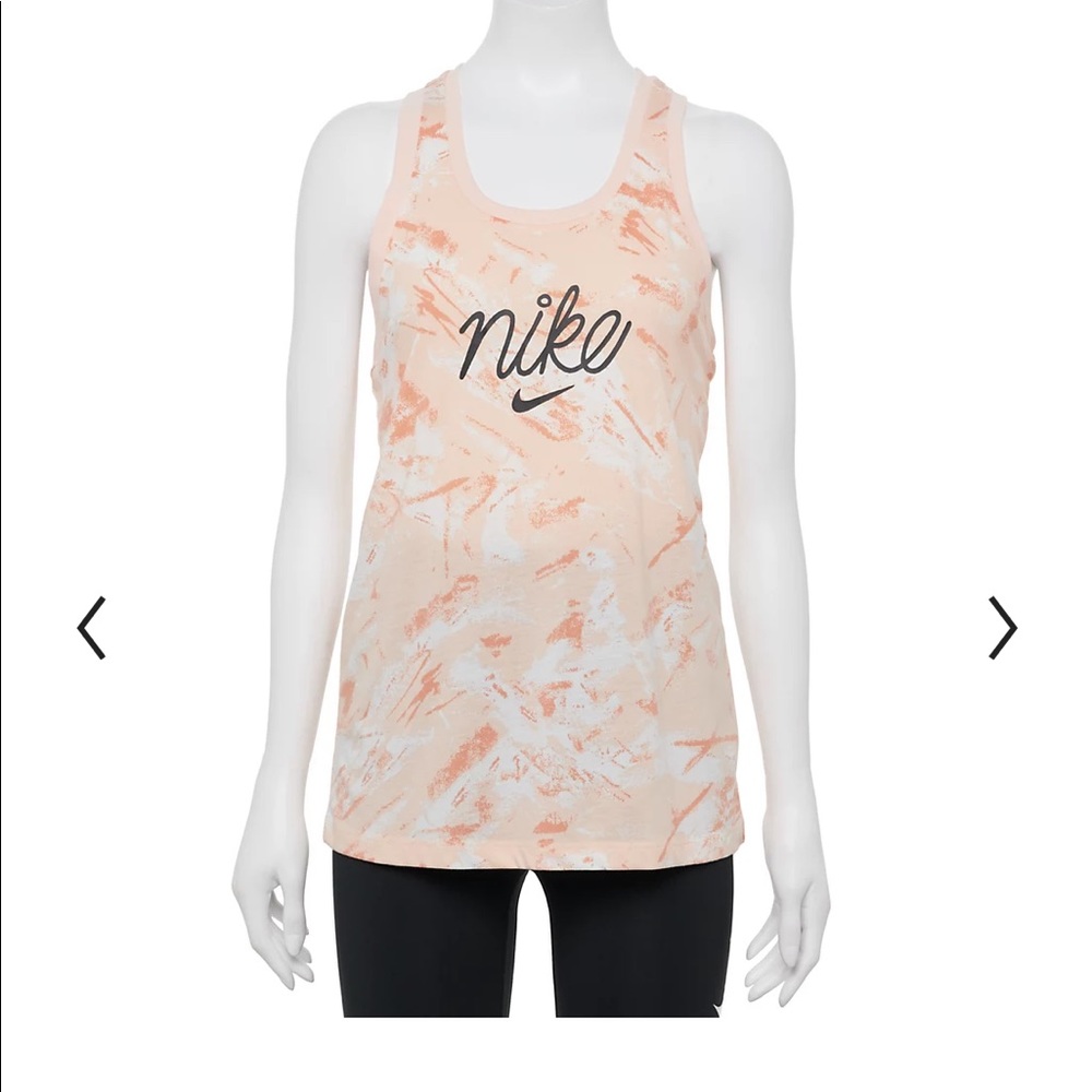Nike Orange DRI-FIT Racebank Tank